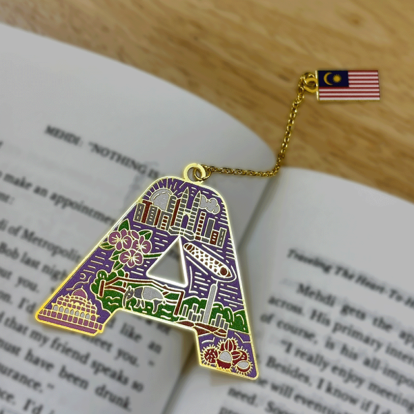 Malaysia Metal Bookmark (A1)